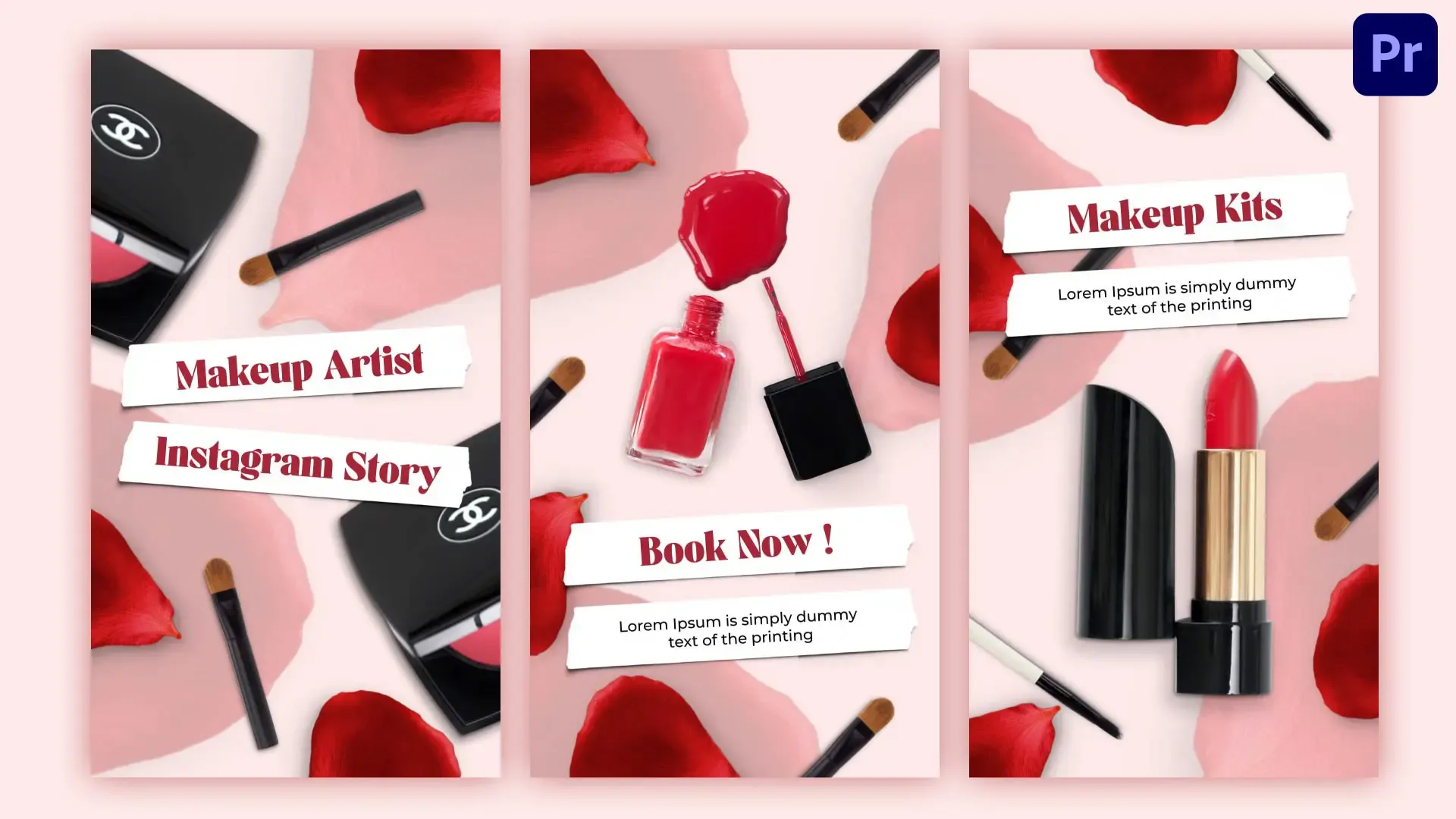 Creative Design Makeup Artist Book Now Instagram Story